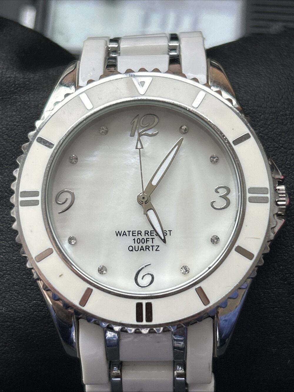 MOP Dial White Bezel And Band Women’s Quartz Watch